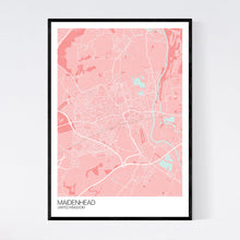 Load image into Gallery viewer, Maidenhead City Map Print