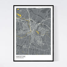 Load image into Gallery viewer, Maidstone City Map Print