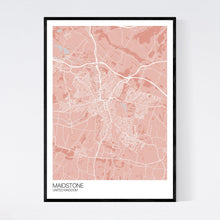 Load image into Gallery viewer, Maidstone City Map Print