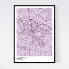 Load image into Gallery viewer, Maidstone City Map Print