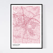 Load image into Gallery viewer, Maidstone City Map Print