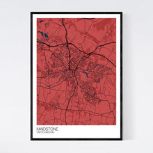 Load image into Gallery viewer, Maidstone City Map Print