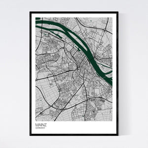 Mainz City Map Print