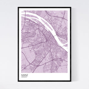 Mainz City Map Print