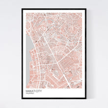 Load image into Gallery viewer, Makati City City Map Print