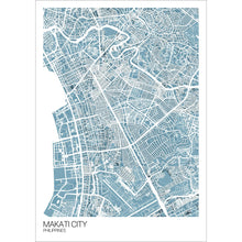Load image into Gallery viewer, Map of Makati City, Philippines