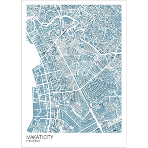Map of Makati City, Philippines