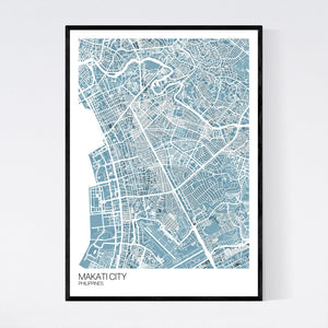 Map of Makati City, Philippines