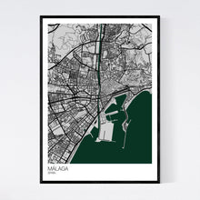 Load image into Gallery viewer, Málaga City Map Print