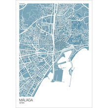 Load image into Gallery viewer, Map of Málaga, Spain