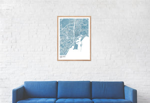 Map of Málaga, Spain