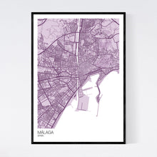 Load image into Gallery viewer, Málaga City Map Print
