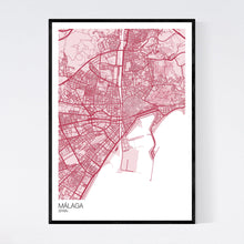 Load image into Gallery viewer, Málaga City Map Print