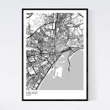 Load image into Gallery viewer, Málaga City Map Print