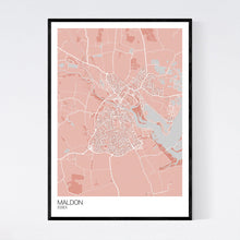 Load image into Gallery viewer, Maldon Town Map Print