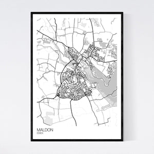 Map of Maldon, Essex