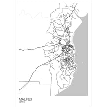 Load image into Gallery viewer, Map of Malindi, Kenya
