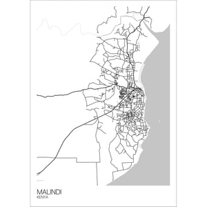 Map of Malindi, Kenya