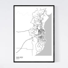 Load image into Gallery viewer, Map of Malindi, Kenya
