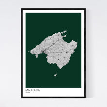 Load image into Gallery viewer, Mallorca Island Map Print