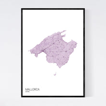 Load image into Gallery viewer, Mallorca Island Map Print