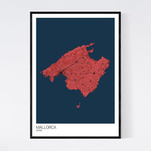 Load image into Gallery viewer, Mallorca Island Map Print