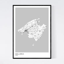 Load image into Gallery viewer, Mallorca Island Map Print