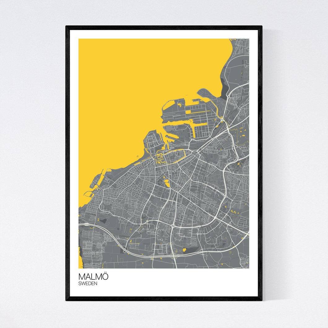 Malmö City Map Print