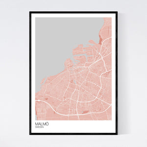 Malmö City Map Print