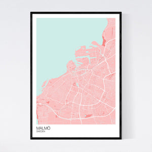 Malmö City Map Print