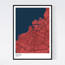 Load image into Gallery viewer, Malmö City Map Print