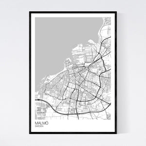 Malmö City Map Print