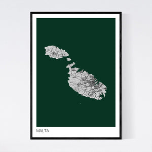 Map of Malta, 