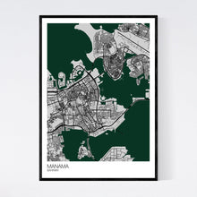 Load image into Gallery viewer, Manama City Map Print