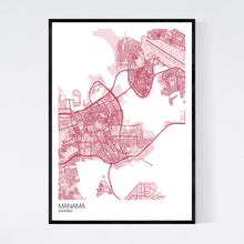 Load image into Gallery viewer, Manama City Map Print