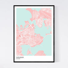 Load image into Gallery viewer, Manama City Map Print