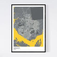 Load image into Gallery viewer, Manaus City Map Print
