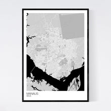 Load image into Gallery viewer, Manaus City Map Print