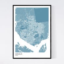 Load image into Gallery viewer, Manaus City Map Print