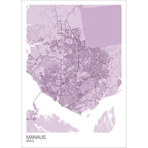 Map of Manaus, Brazil
