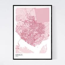 Load image into Gallery viewer, Manaus City Map Print