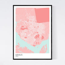 Load image into Gallery viewer, Manaus City Map Print