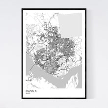 Load image into Gallery viewer, Manaus City Map Print