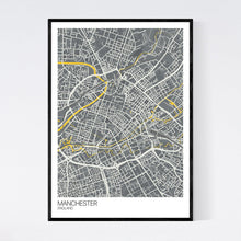 Load image into Gallery viewer, Manchester City Centre City Map Print