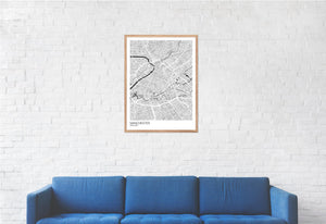 Map of Manchester City Centre, England