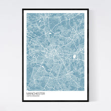 Load image into Gallery viewer, Manchester City Map Print