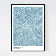 Load image into Gallery viewer, Manchester City Map Print