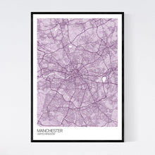 Load image into Gallery viewer, Manchester City Map Print