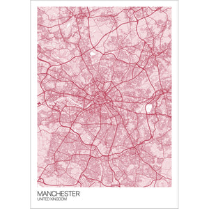 Map of Manchester, United Kingdom