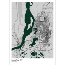 Load image into Gallery viewer, Map of Mandalay, Myanmar
